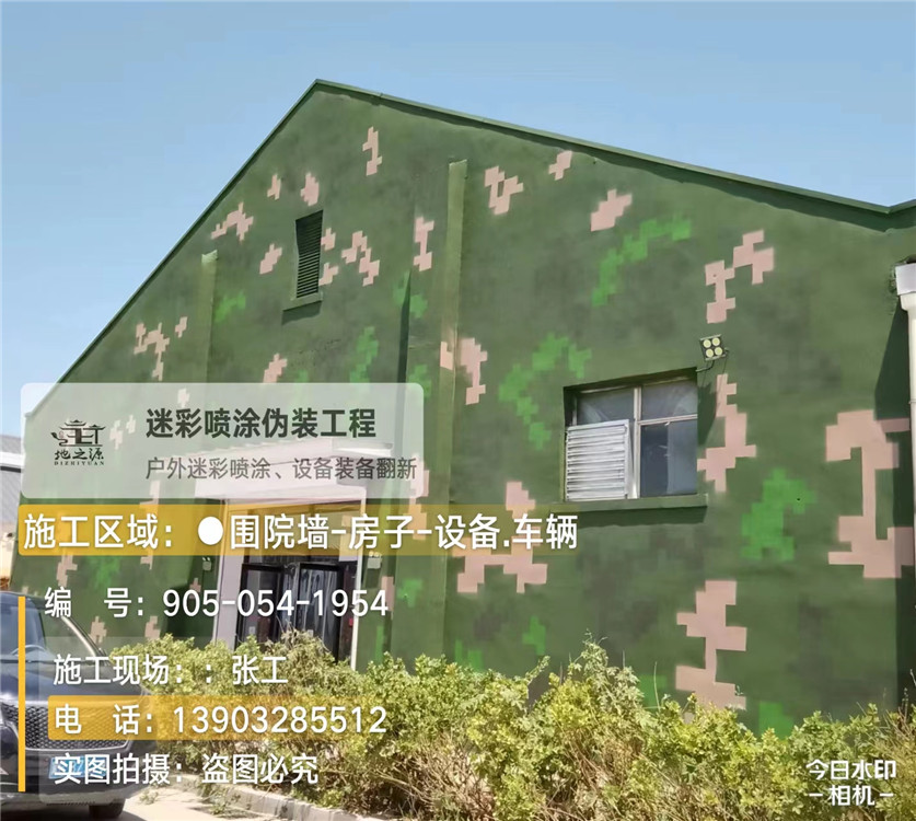 榆林外墙数码迷彩漆施工报价清单(100㎡标准墙面测算)